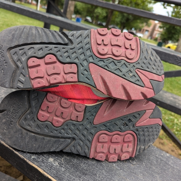 Adidas Men’s Nite Jogger “Shock Red” EE5883 Size 11.5 - Picture 6 of 10